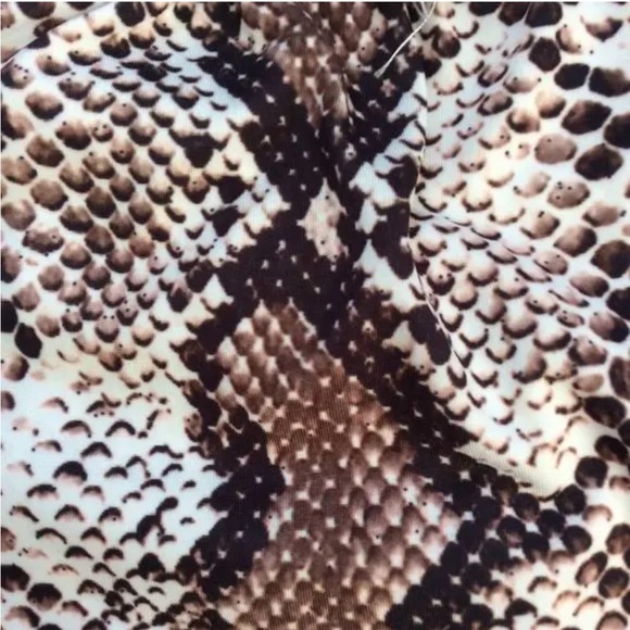 Nasty Gal Snake Print Tie Bodysuit - Picture 4 of 8